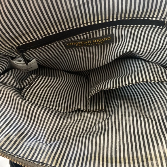 Christian Siriano Satchel Purse Green Gold Handbag - Picture 13 of 16